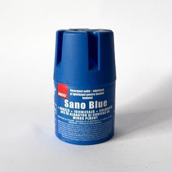 Блок у зливний бачок для чищення унітаза Sano Blue, 150 г оо115 фото